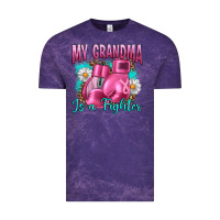 Cloud Purple Breast Cancer My Grandma Is A Fighter Vintage Tee - Artiststas