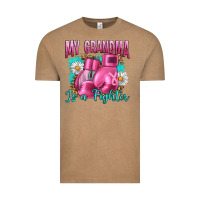 Vintage Coffee Breast Cancer My Grandma Is A Fighter Vintage Tee - Artiststas