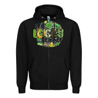 Black one lucky teacher Zipper Hoodie - MaliasSmallBusiness