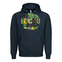 Navy one lucky teacher Zipper Hoodie - MaliasSmallBusiness
