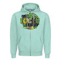 Seafoam one lucky teacher Zipper Hoodie - MaliasSmallBusiness