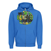 True Royal one lucky teacher Zipper Hoodie - MaliasSmallBusiness