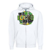 White one lucky teacher Zipper Hoodie - MaliasSmallBusiness
