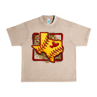 French Oak leopard softball texas map Urban Heavy Tee - Jasminsmagicworld