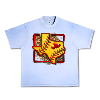 Grape Ice leopard softball texas map Urban Heavy Tee - Jasminsmagicworld