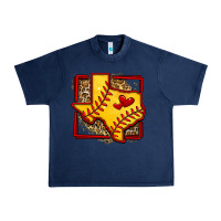 Navy leopard softball texas map Urban Heavy Tee - Jasminsmagicworld