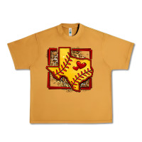 Peanut Butter leopard softball texas map Urban Heavy Tee - Jasminsmagicworld