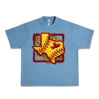 Pebble Blue leopard softball texas map Urban Heavy Tee - Jasminsmagicworld