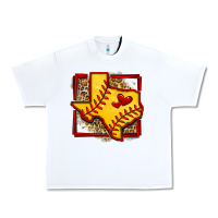 White leopard softball texas map Urban Heavy Tee - Jasminsmagicworld
