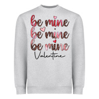 Heather Grey be mine valentine Heavyweight Sweatshirt - JahusDesignShop