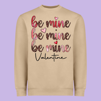 Be Mine Valentine Heavyweight Sweatshirt Designed By Jahusdesignshop