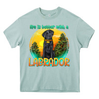 Arona life is better with a labrador Heavy Core Tee - texasbilliewilder