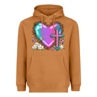 Meerkat easter cross heart la Heavyweight Hoodie - LillyAllenDesigns