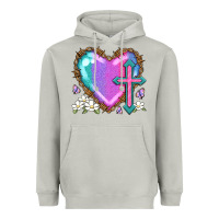 Moon Dust easter cross heart la Heavyweight Hoodie - LillyAllenDesigns