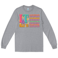 Heather Grey it is okay to Long Sleeve Tee - JahusDesignShop