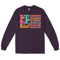 Plum it is okay to Long Sleeve Tee - JahusDesignShop