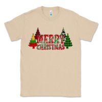 Mushroom merry christmas glitter plaid trees Classic Tee - AdoDesignShop