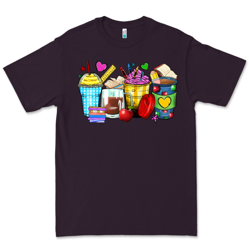 School Coffee Cups Premium Tee by Zillion Design Studio | Teevron