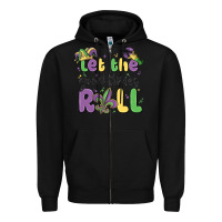Black let the good times roll Zipper Hoodie - MaliasSmallBusiness