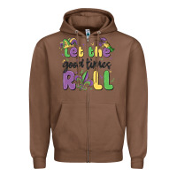 Chestnut let the good times roll Zipper Hoodie - MaliasSmallBusiness
