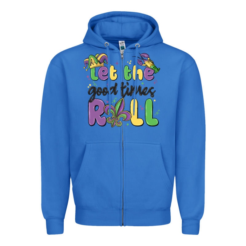 Let The Good Times Roll Zipper Hoodie by MaliasSmallBusiness | Teevron