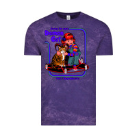 Cloud Purple Caring For Your Demon Cat Tshirt Vintage Tee - Bettercallsaul