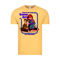 Vintage Mustard Caring For Your Demon Cat Tshirt Vintage Tee - Bettercallsaul