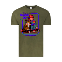 Vintage Olive Caring For Your Demon Cat Tshirt Vintage Tee - Bettercallsaul