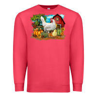 Cardinal Fall Chicken Premium Sweatshirt - LillyAllenDesigns