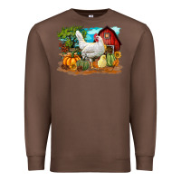 Chestnut Fall Chicken Premium Sweatshirt - LillyAllenDesigns