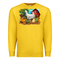 Lemon Fall Chicken Premium Sweatshirt - LillyAllenDesigns