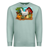 Seafoam Fall Chicken Premium Sweatshirt - LillyAllenDesigns