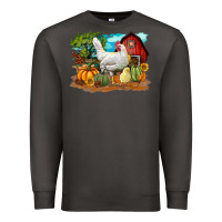 Smoke Fall Chicken Premium Sweatshirt - LillyAllenDesigns