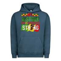Pigment Midnight Navy my history is strong Urban Hoodie - CowGirlArtShop
