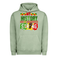 Pigment Oil Green my history is strong Urban Hoodie - CowGirlArtShop