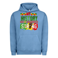 Pigment Pebble Blue my history is strong Urban Hoodie - CowGirlArtShop