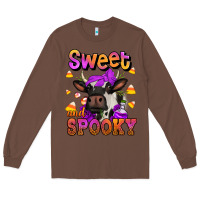 Chestnut sweet and spooky halloween cow Long Sleeve Tee - Jasminsmagicworld