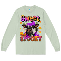 Matcha sweet and spooky halloween cow Long Sleeve Tee - Jasminsmagicworld