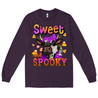 Plum sweet and spooky halloween cow Long Sleeve Tee - Jasminsmagicworld