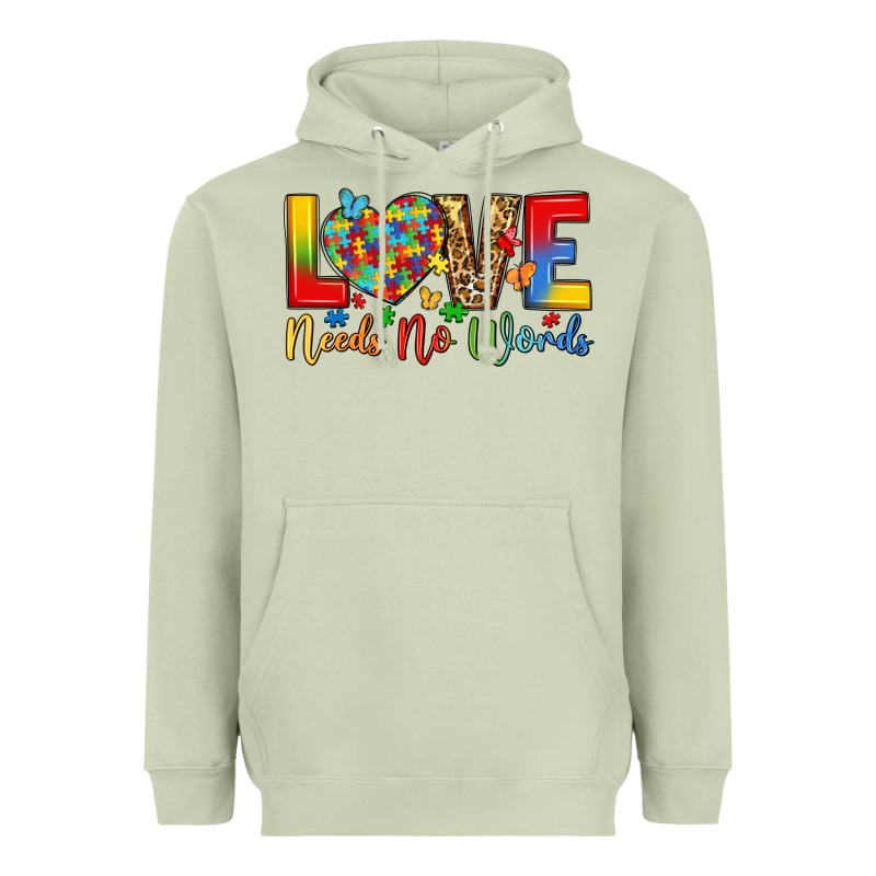 Love Needs No Words Heavyweight Hoodie by LillyAllenDesigns | Teevron