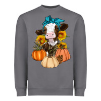 Storm Cow Fall Pumpkin Heavyweight Sweatshirt - Artiststas