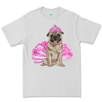 Dove Grey Balerina pug with tutu Premium Tee - RanaPortraitStore