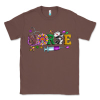 Chestnut mardi gras nurse leopard cowhide glitter Classic Tee - Artiststas