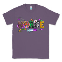 Lavender mardi gras nurse leopard cowhide glitter Classic Tee - Artiststas