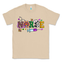 Mushroom mardi gras nurse leopard cowhide glitter Classic Tee - Artiststas