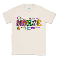 Natural mardi gras nurse leopard cowhide glitter Classic Tee - Artiststas