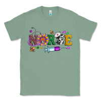 Sage mardi gras nurse leopard cowhide glitter Classic Tee - Artiststas