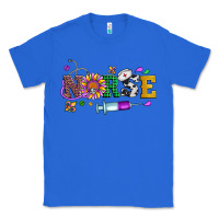 True Royal mardi gras nurse leopard cowhide glitter Classic Tee - Artiststas