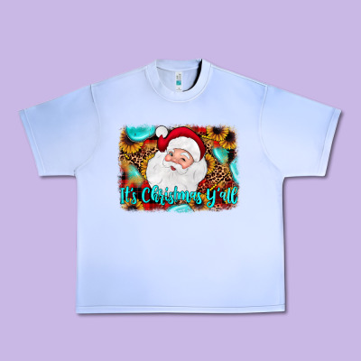It's Christmas Y'all Background Urban Heavy Tee Designed By Jahusdesignshop