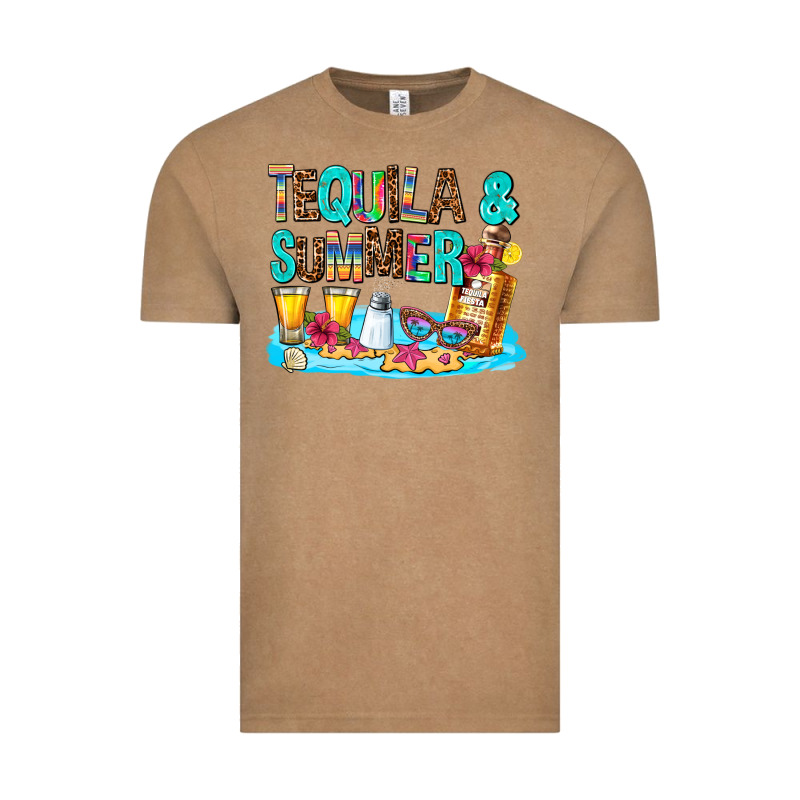Tequila And Summmer Vintage Tee by AdoDesignShop | Teevron